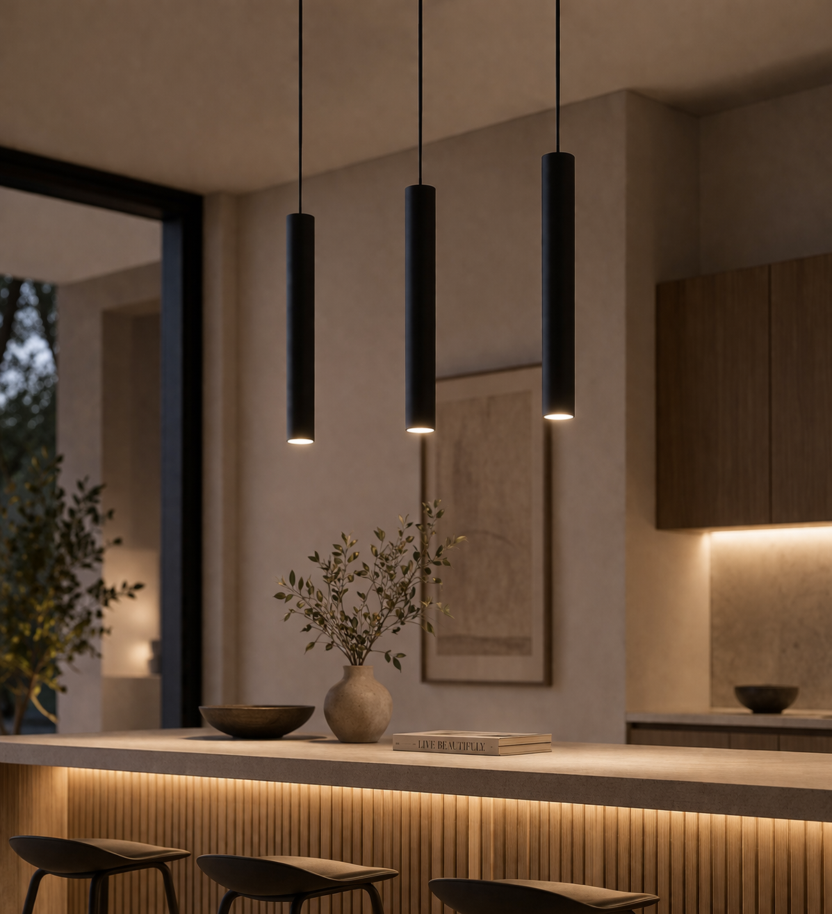 MonoBeam Pendant — Ultra Minimal Lighting