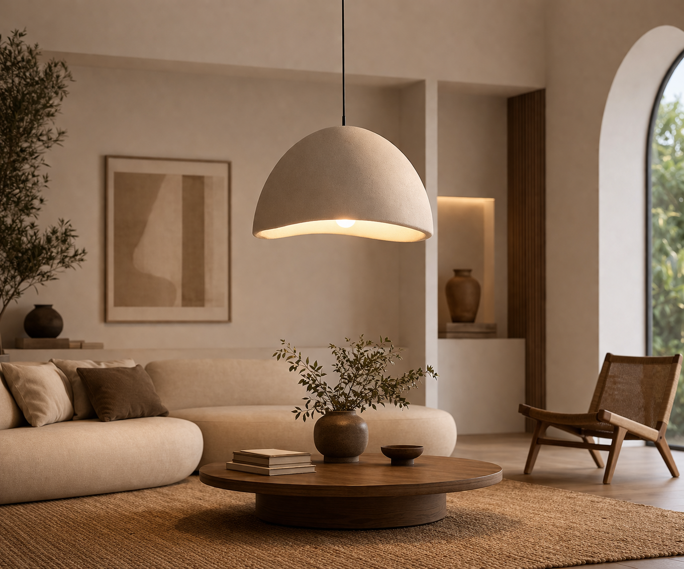 Wabi Dome Light — Sculptural Modern Lighting